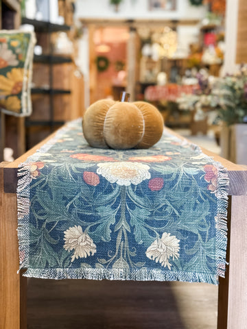 Moody Fall Floral Table Runner