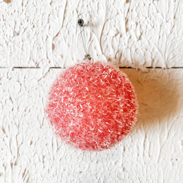 Pink Cotton Candy Ball Ornament