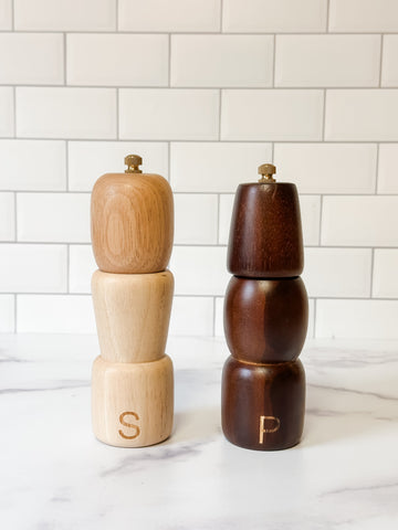 Acacia Salt & Pepper Mill, Set of 2