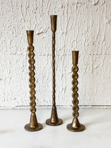 Antique Brass Taper Candle Holder