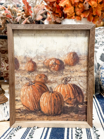 Country Pumpkins Print