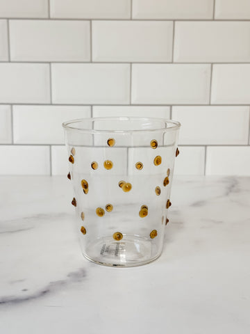 Drinking Glass With Dots