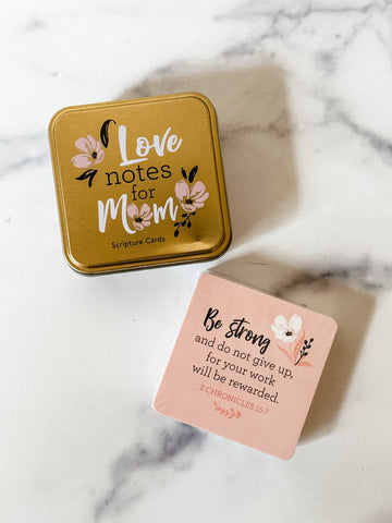 Love Notes For Mom Scripture In Tin Box
