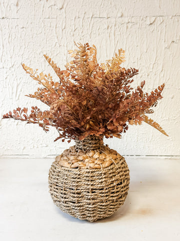 Seagrass Woven Vase-Small