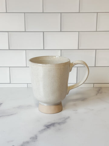 Stoneware Footed Mug