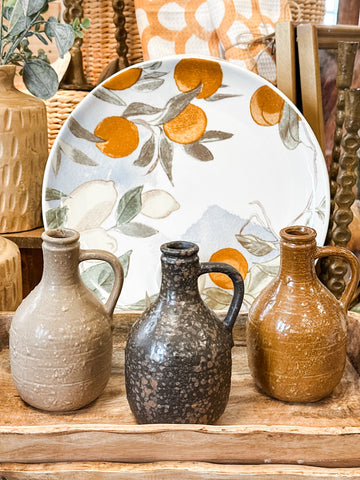 Stoneware Jug Vases, 4 Colors
