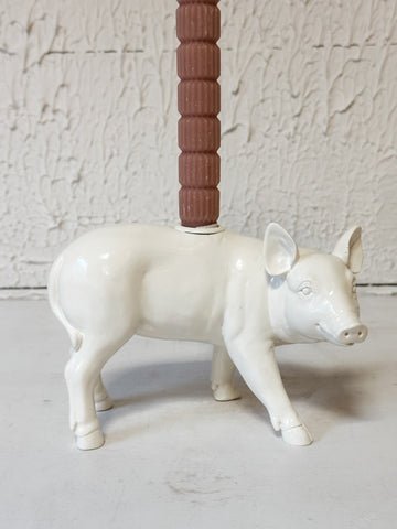 Resin Pig Shaped Taper Holder