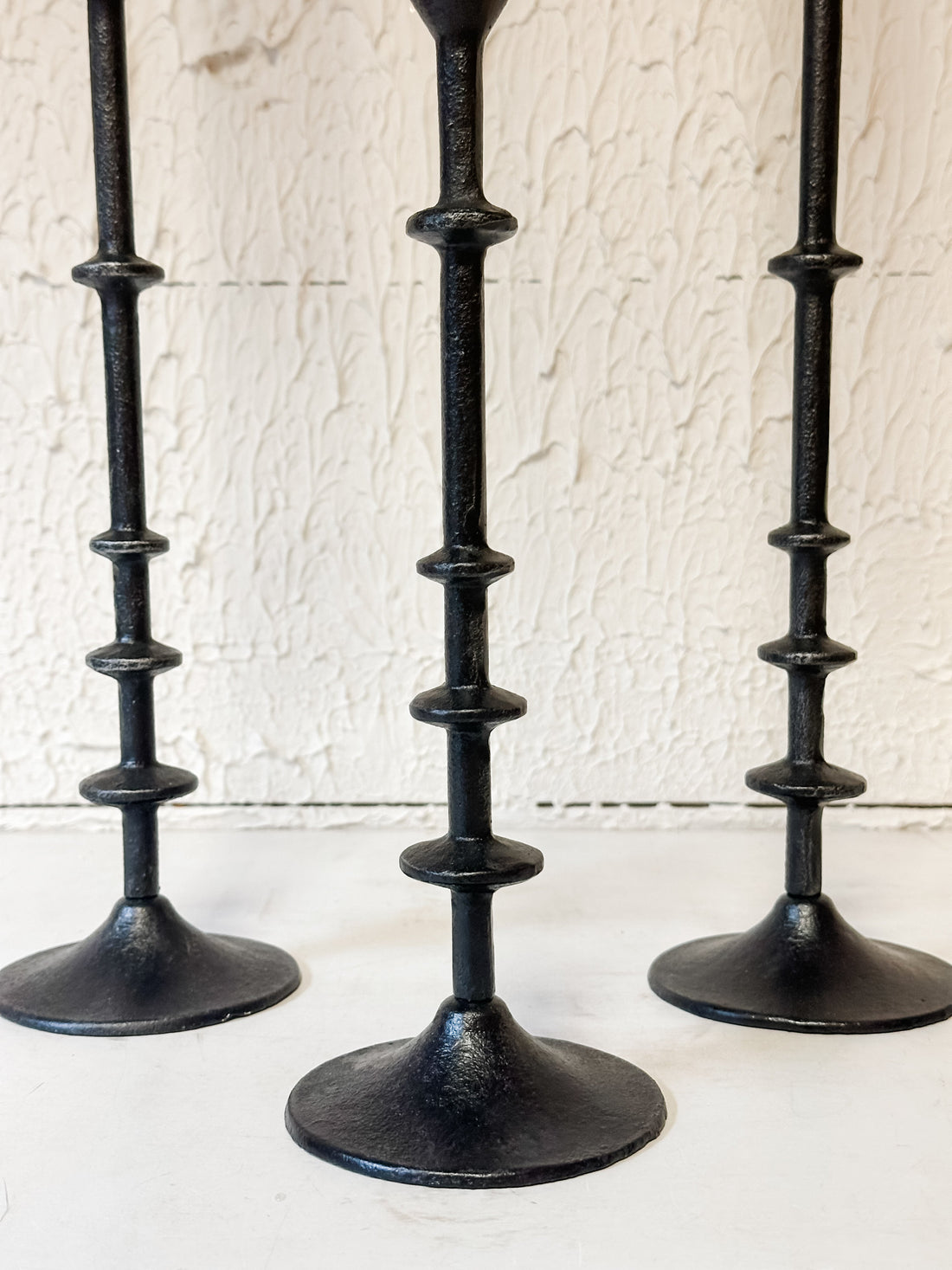 Black Iron Candle Taper Holders