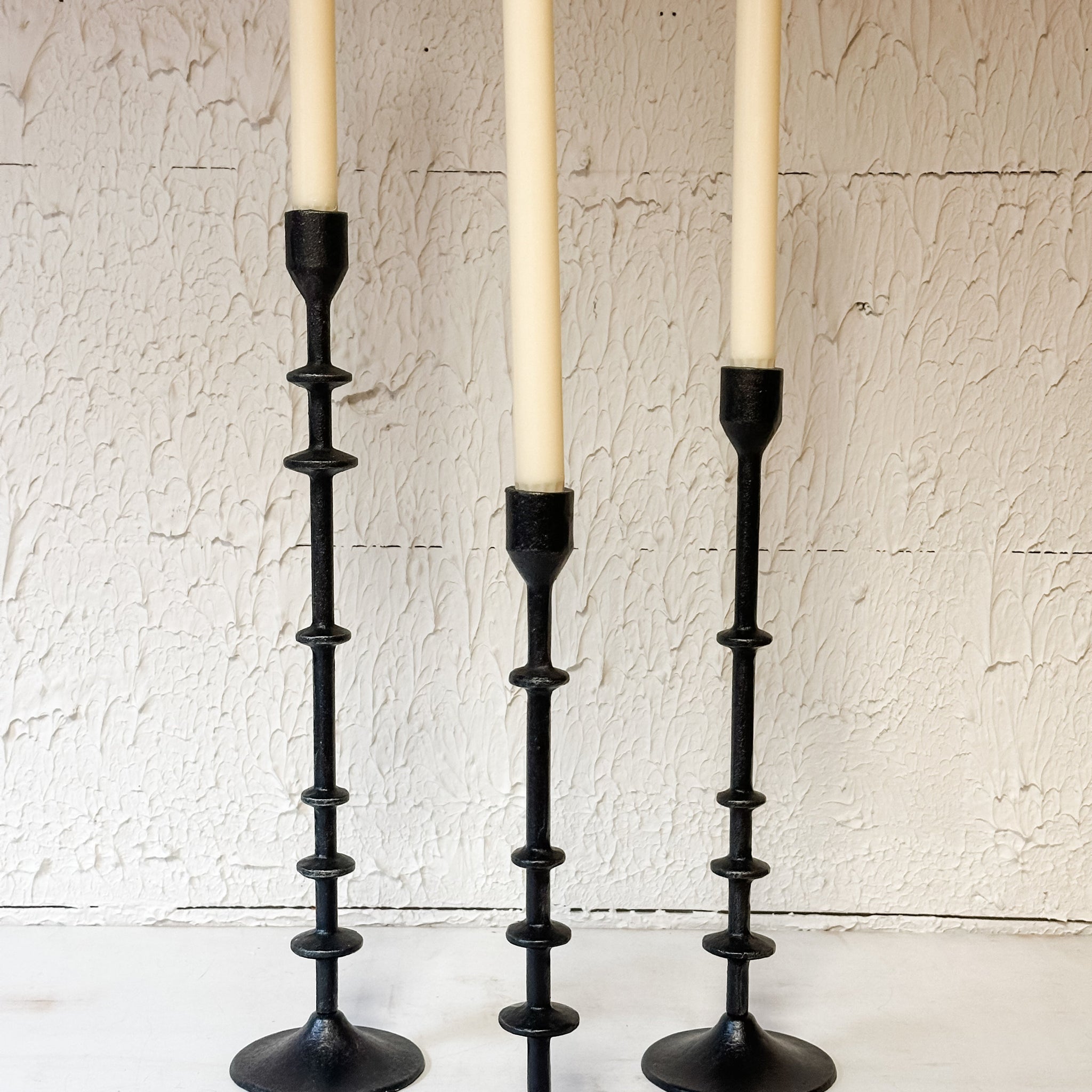 Black Iron Candle Taper Holders