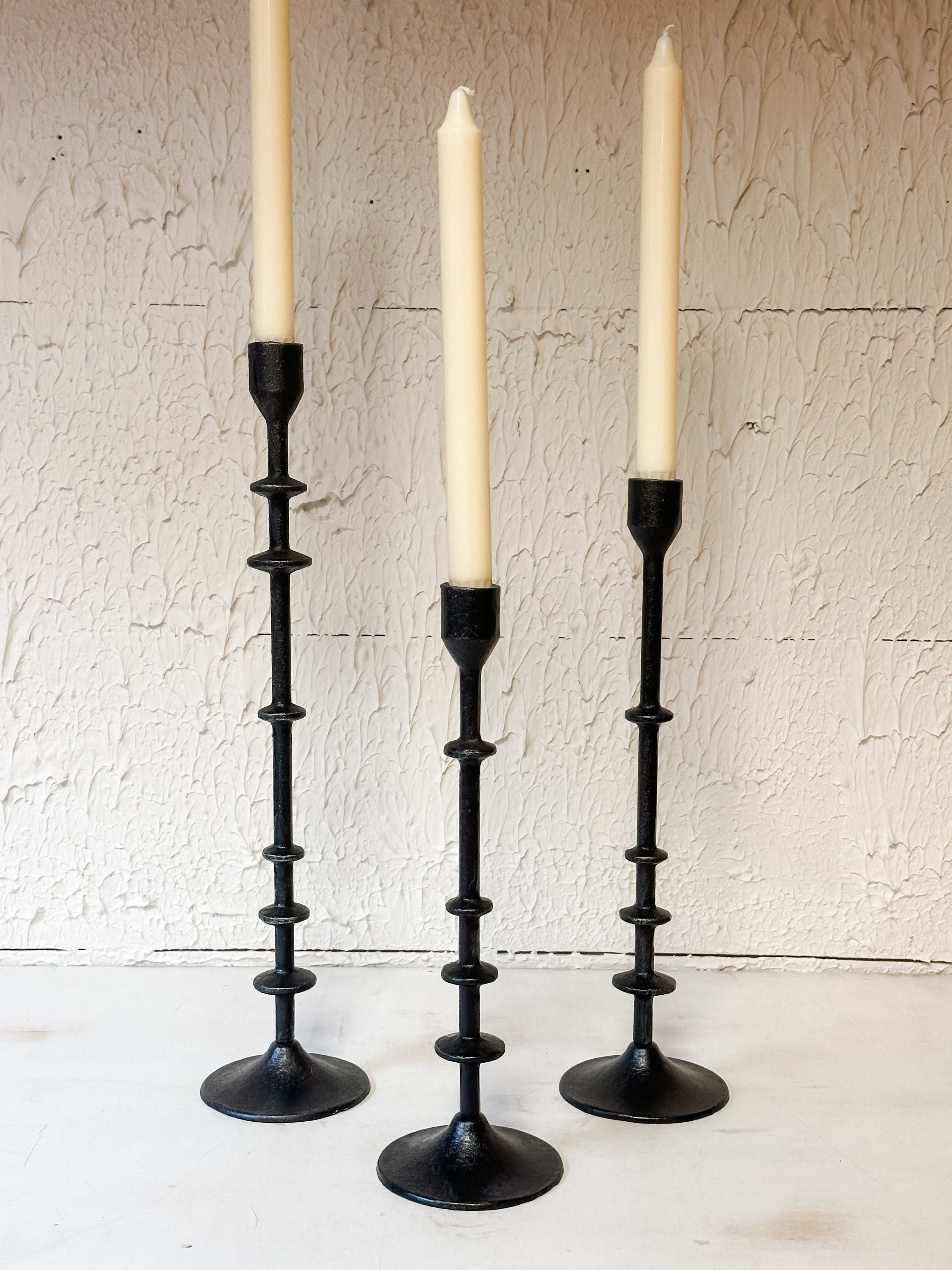 Black Iron Candle Taper Holders
