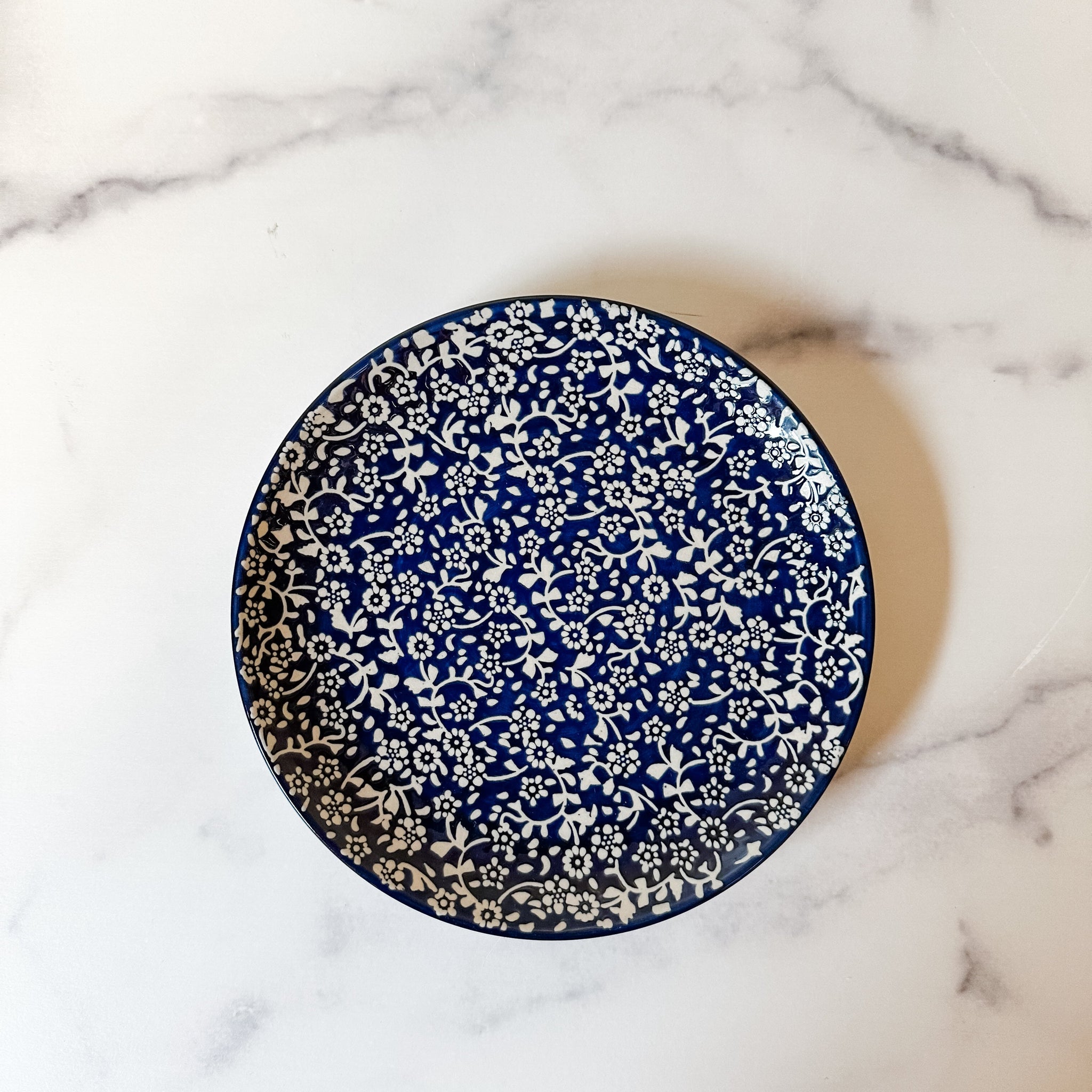 Blue Floral Plates, 2 Styles