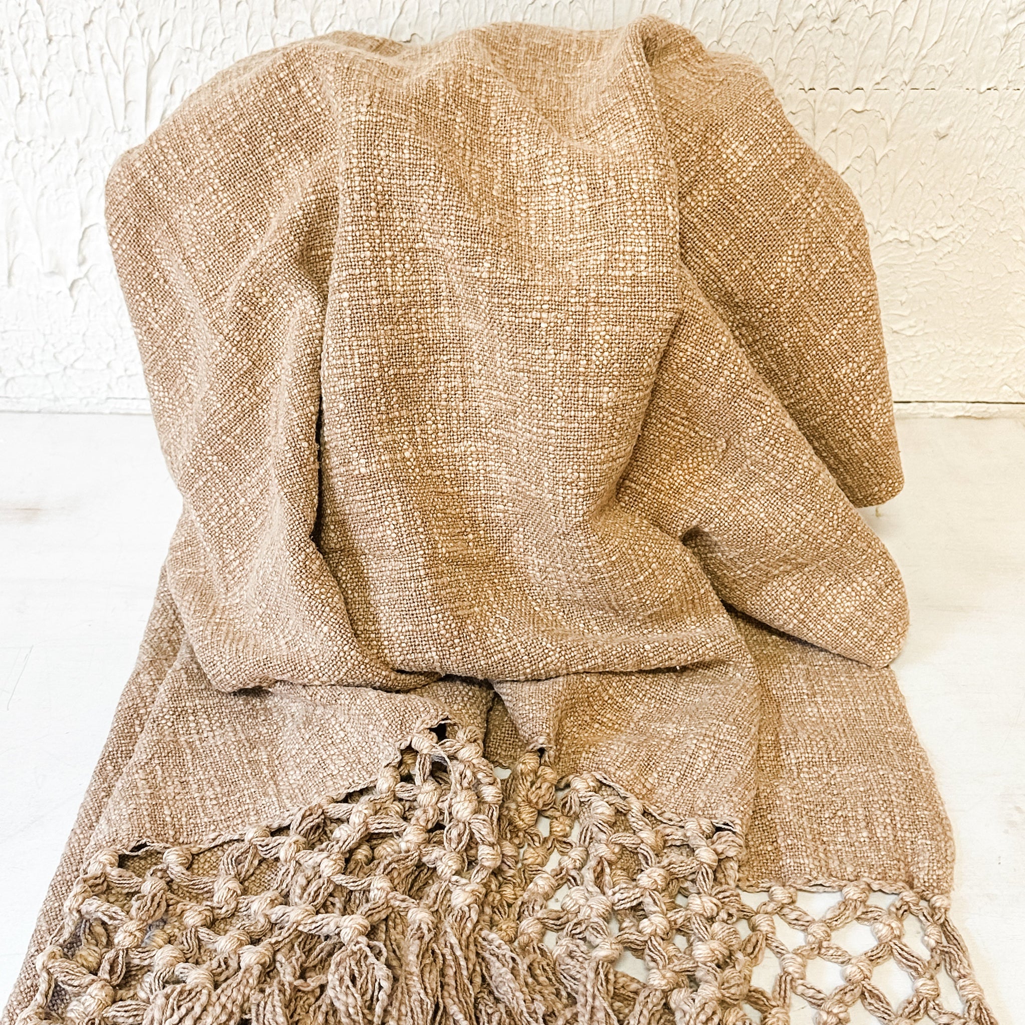 Woven Cotton Slub Throw