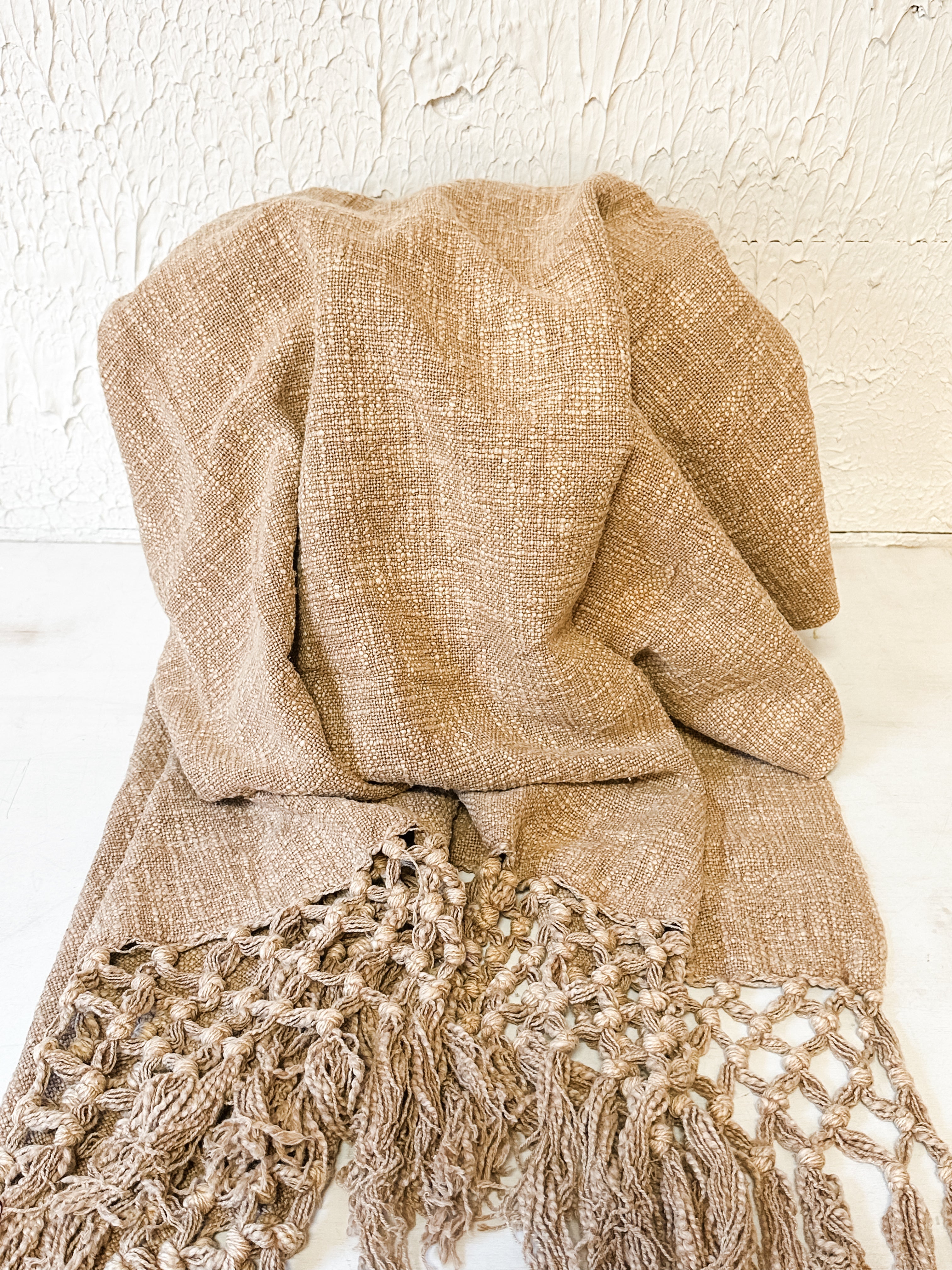 Woven Cotton Slub Throw