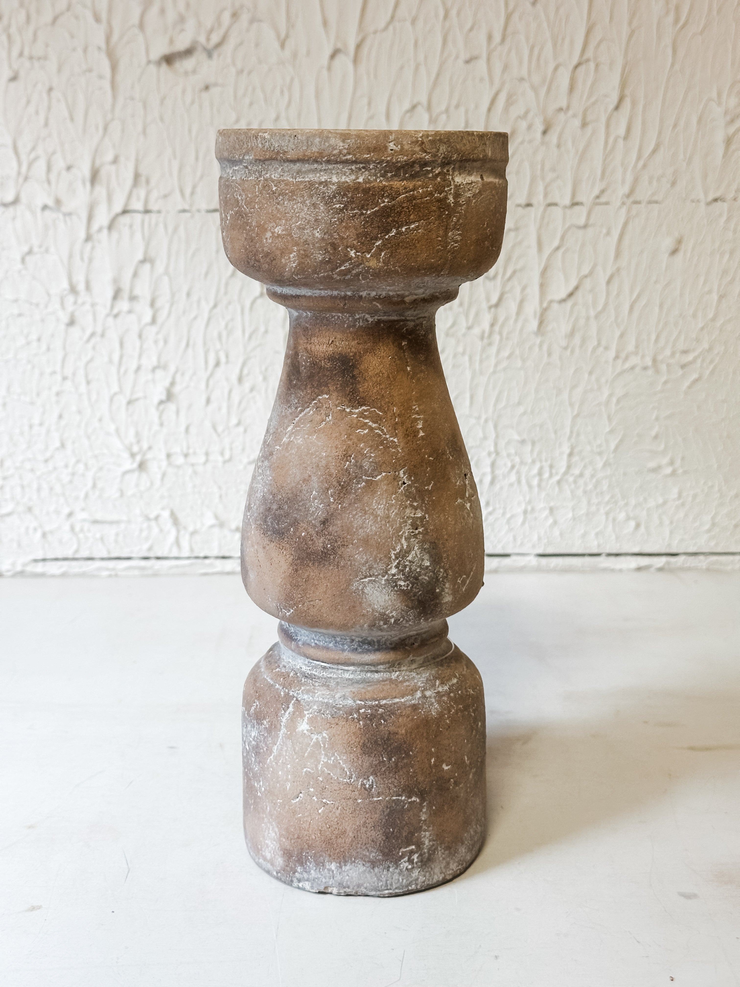 Terracotta Pillar Candle Holder