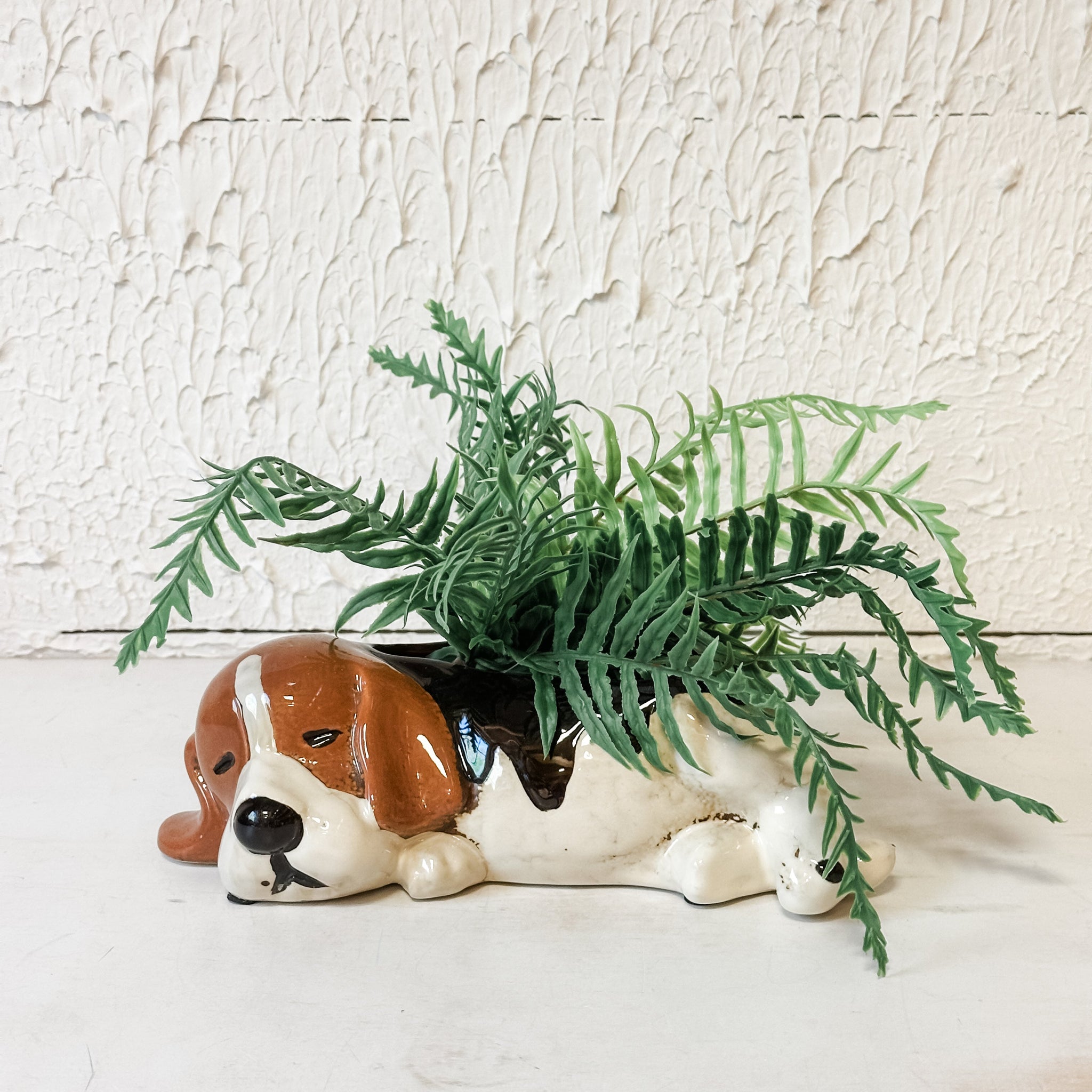 Ceramic Beagle Planter