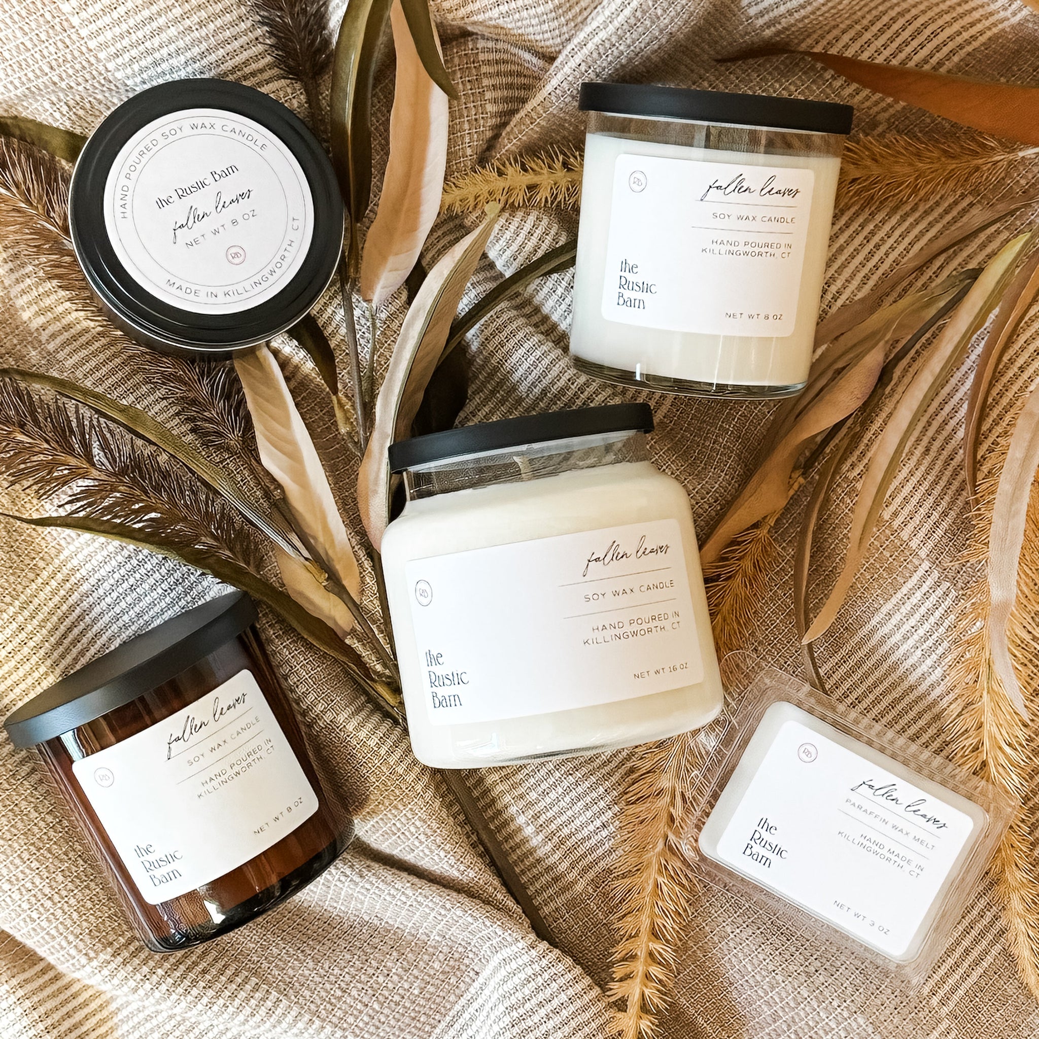 Fallen Leaves Hand Poured Soy Candle