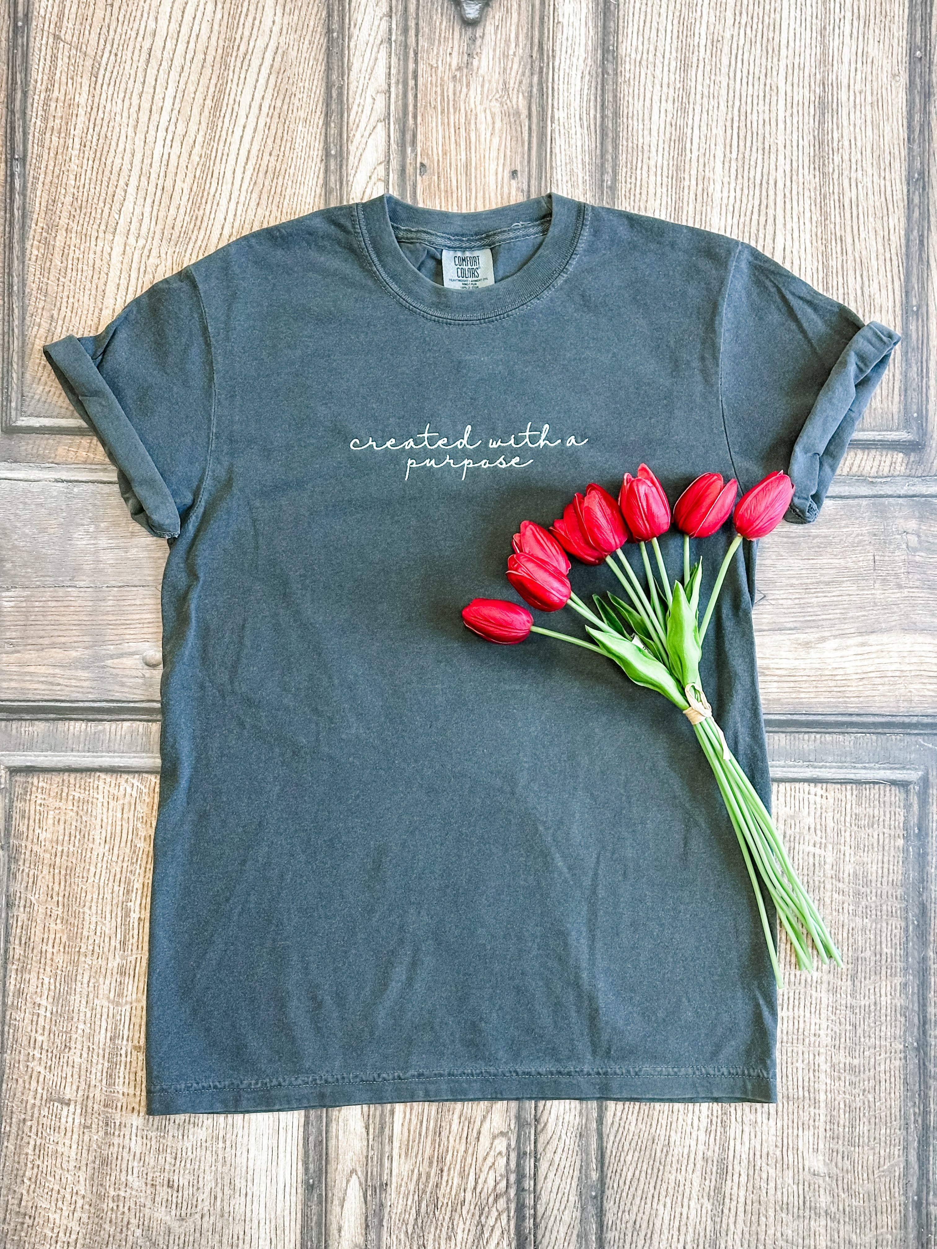 Embroidered Create With A Purpose Tee