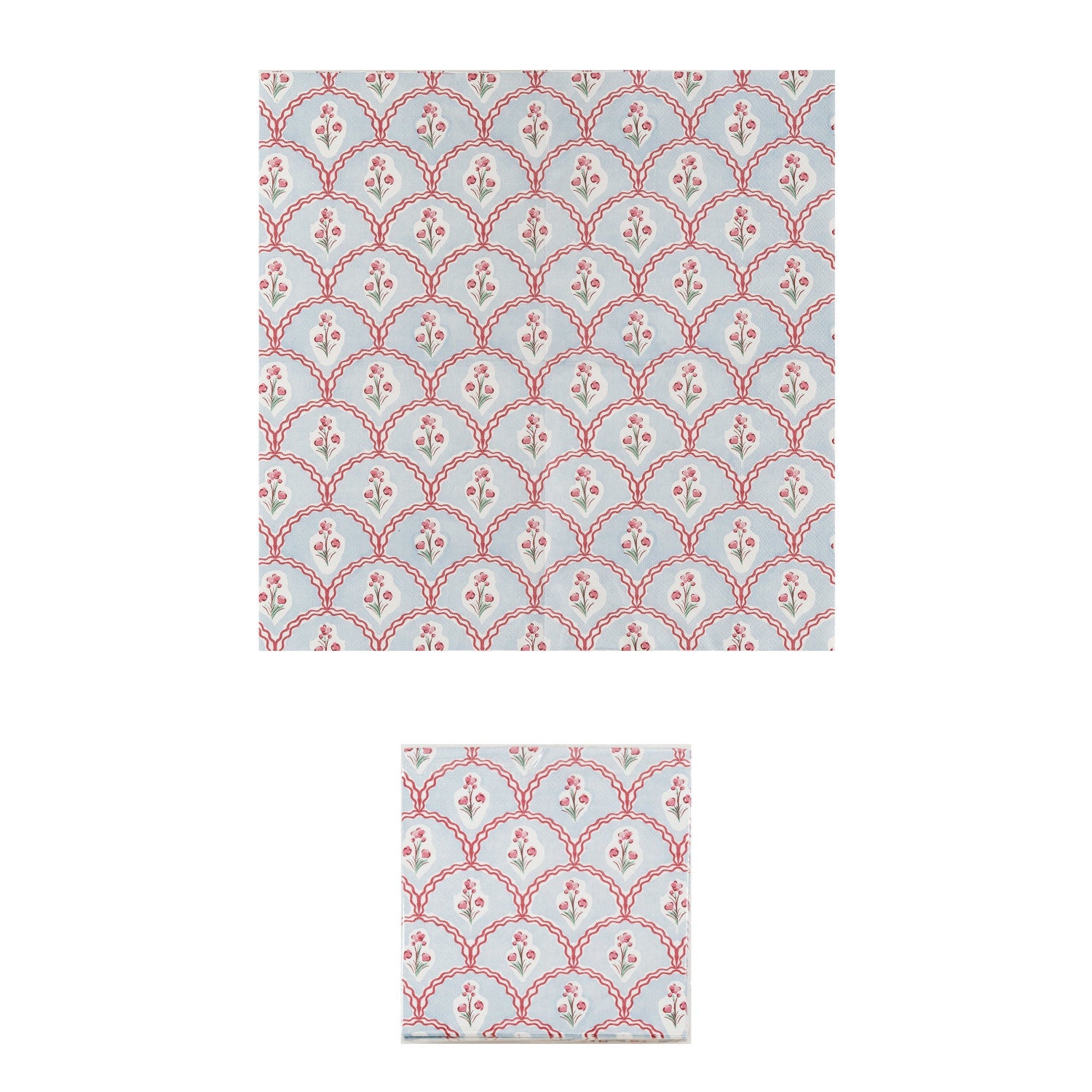 Paper Napkins With Floral Pattern