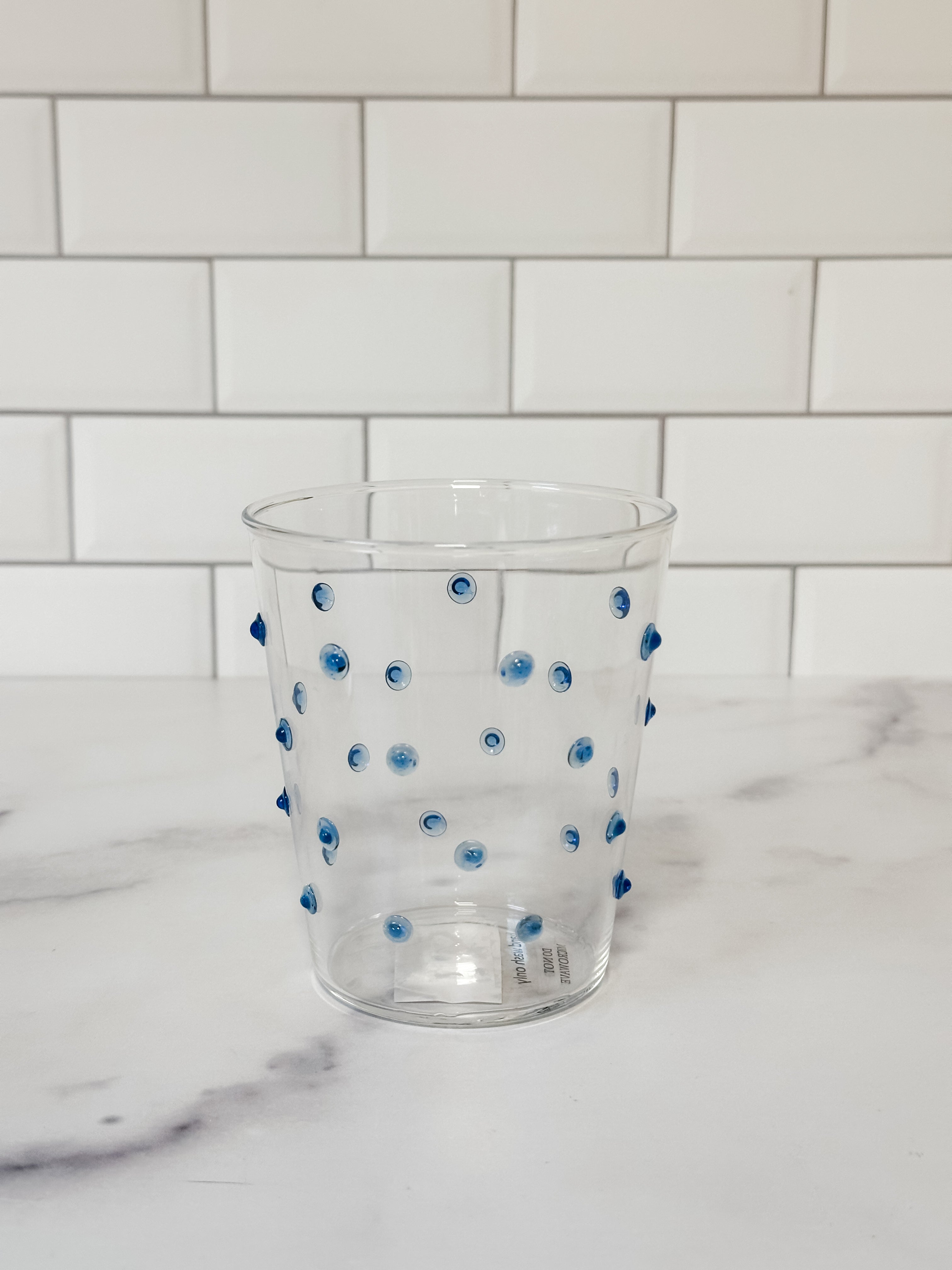 Drinking Glass With Dots