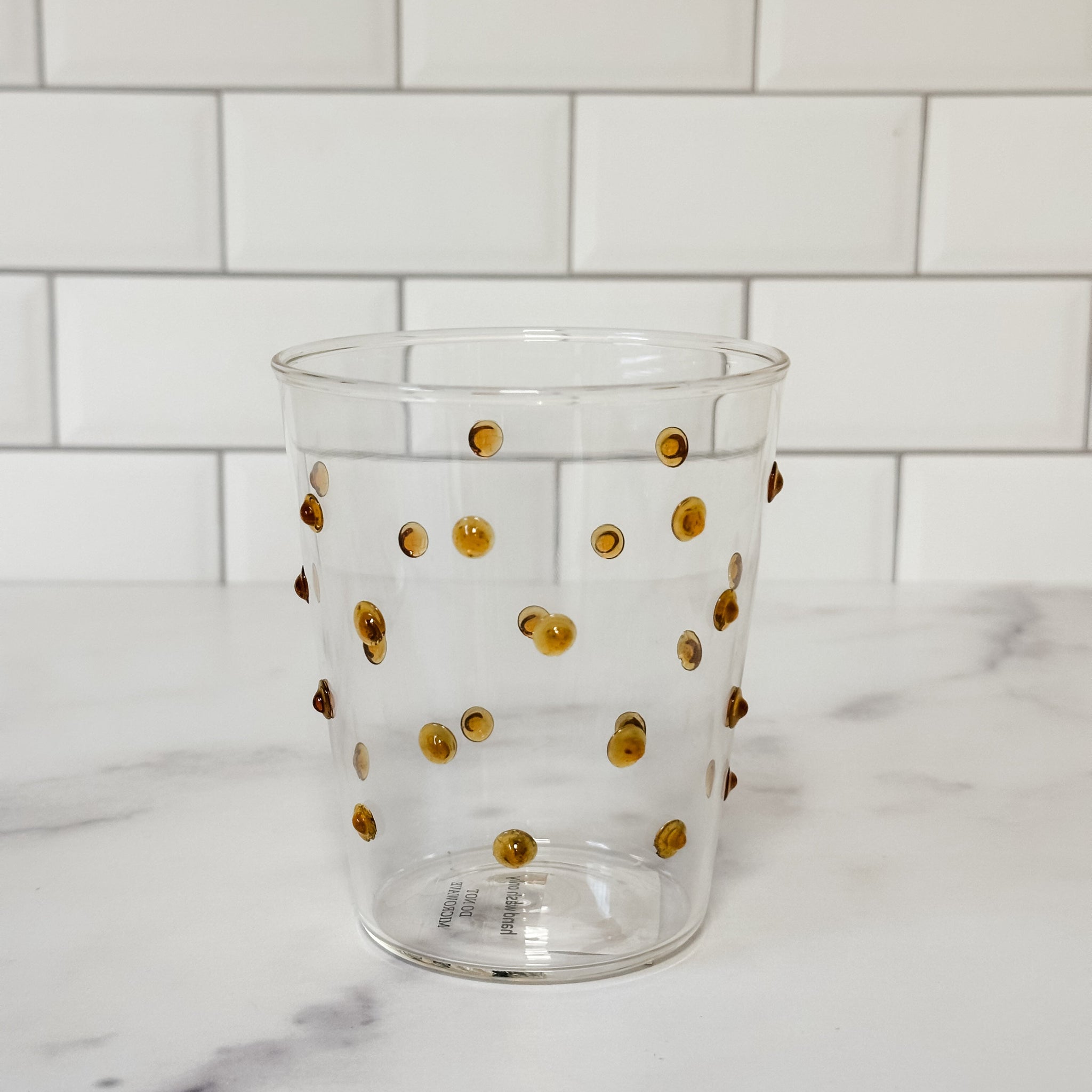 Drinking Glass With Dots