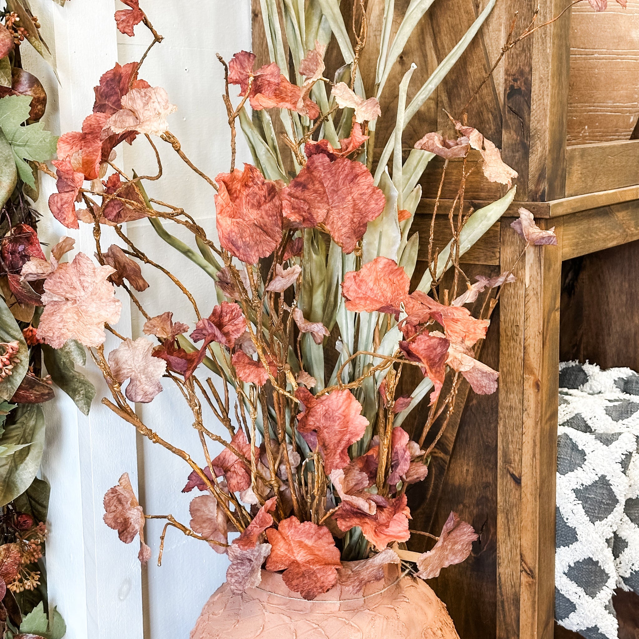 Faux Leaf Fall Branch