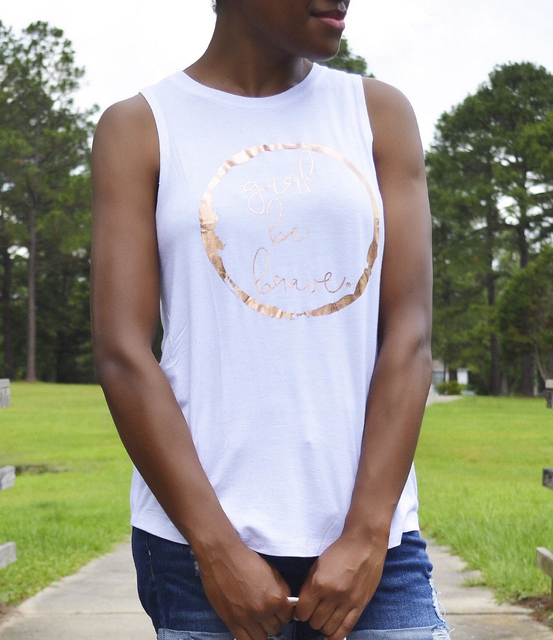 Girl Be Brave Athletic Tank