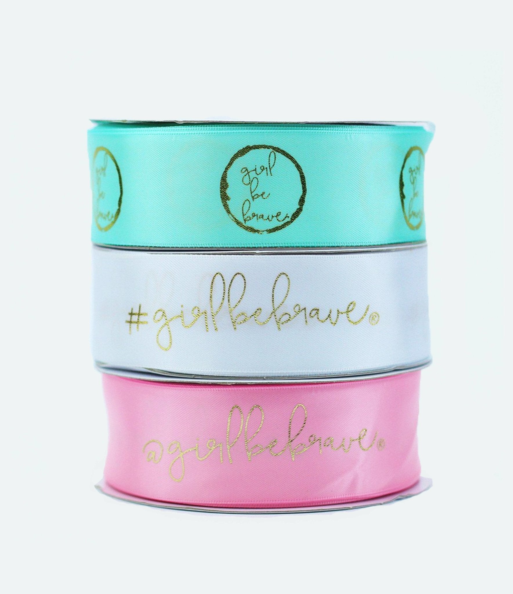 Girl Be Brave Double Faced Satin Ribbon