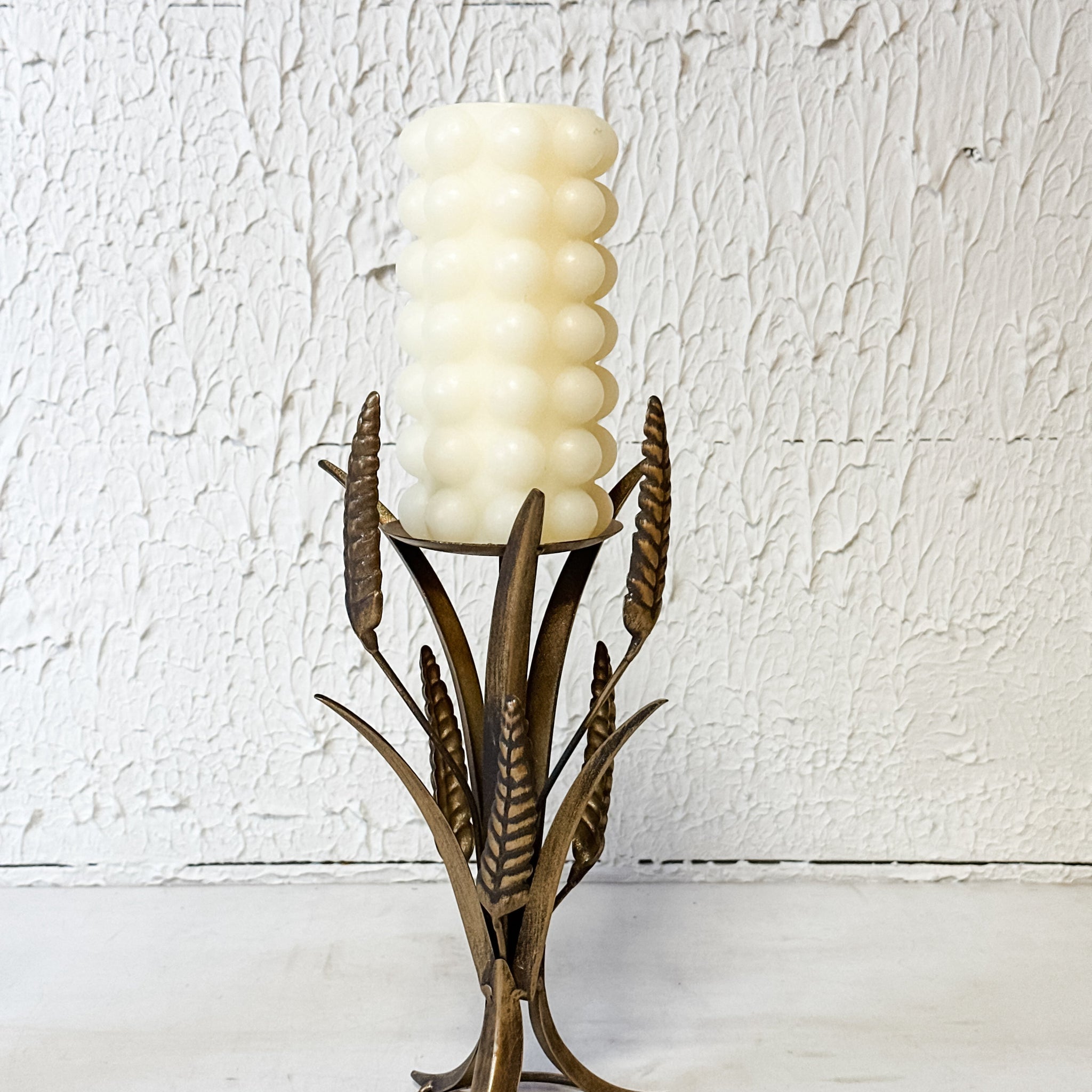 Gold Harvest Pillar Candle Holder