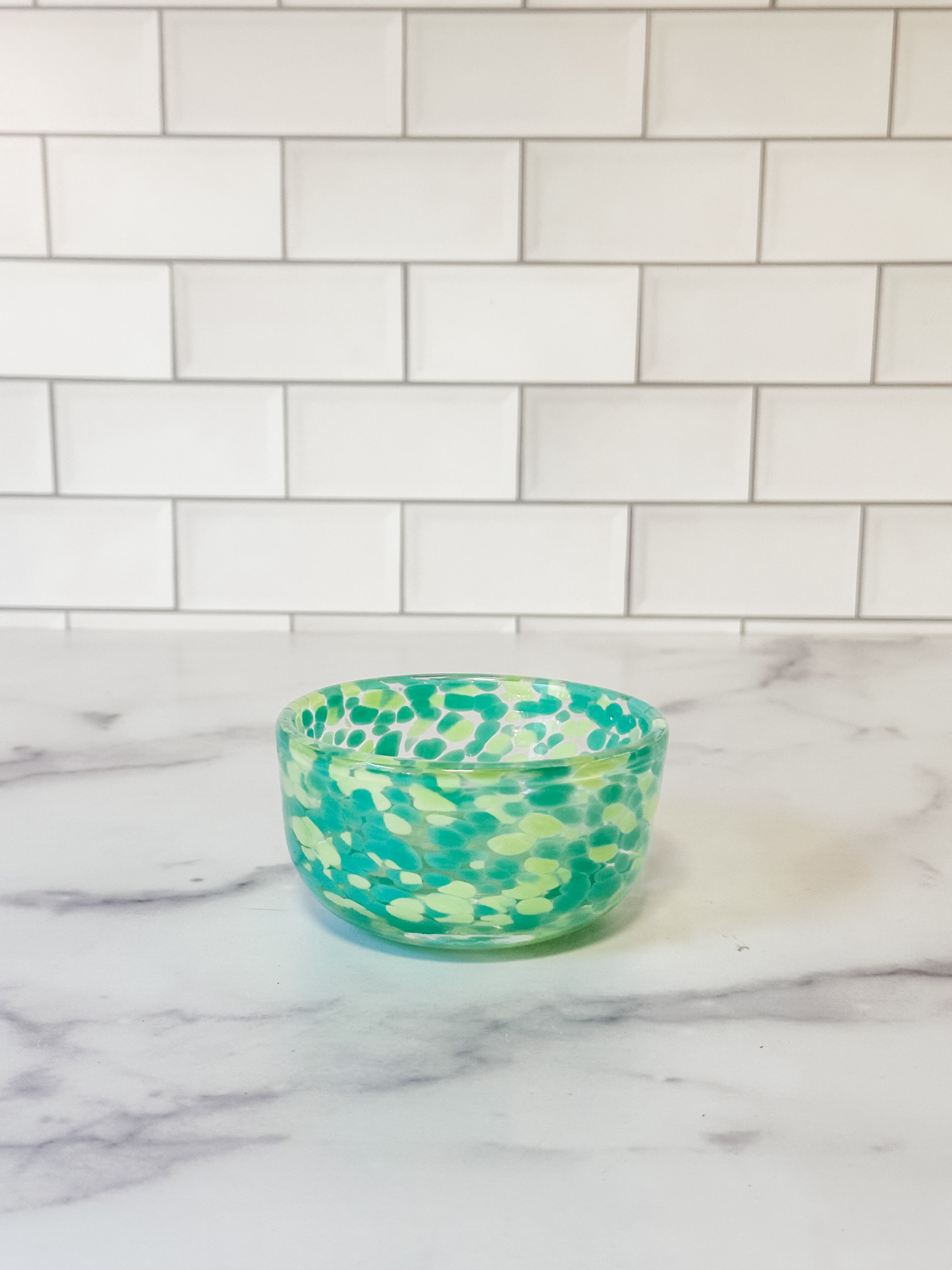 Hand-Blown Confetti Glass Bowl