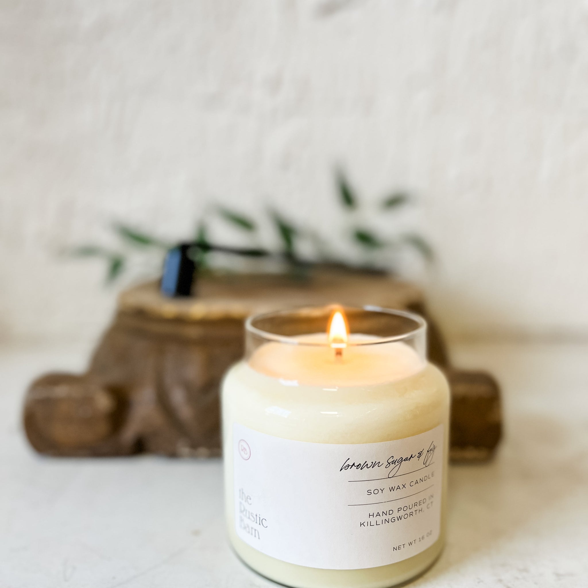 Brown Sugar & Fig Hand Poured Soy Candle
