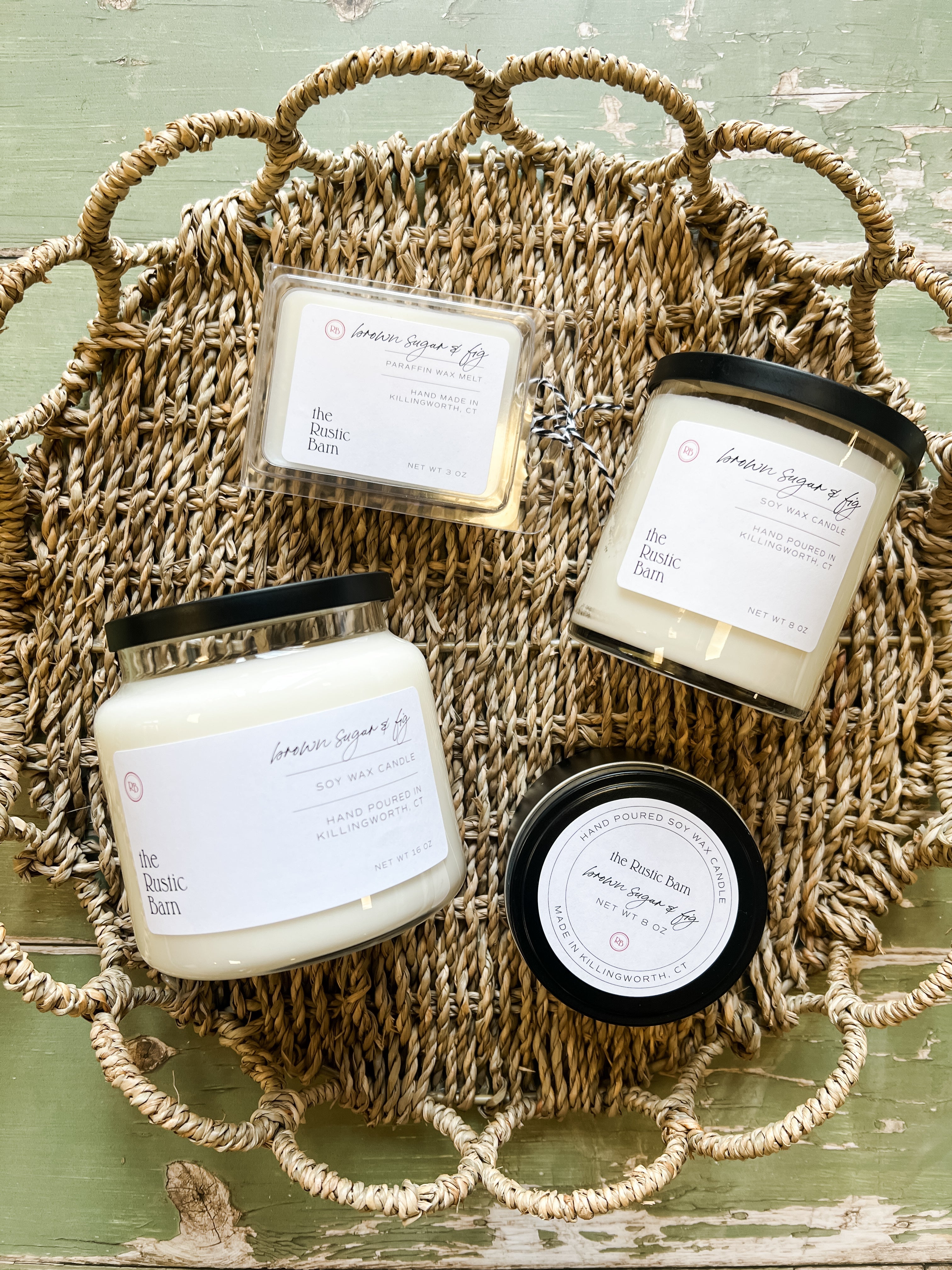 Brown Sugar & Fig Hand Poured Soy Candle