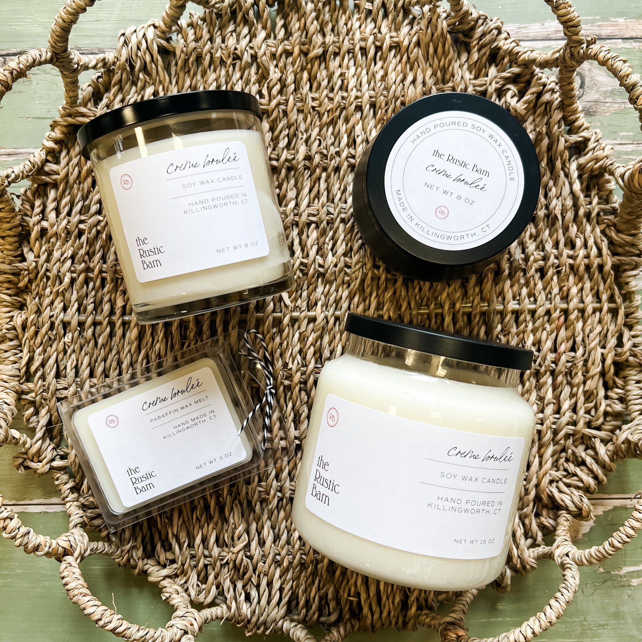 Creme Brulee Hand Poured Soy Candle