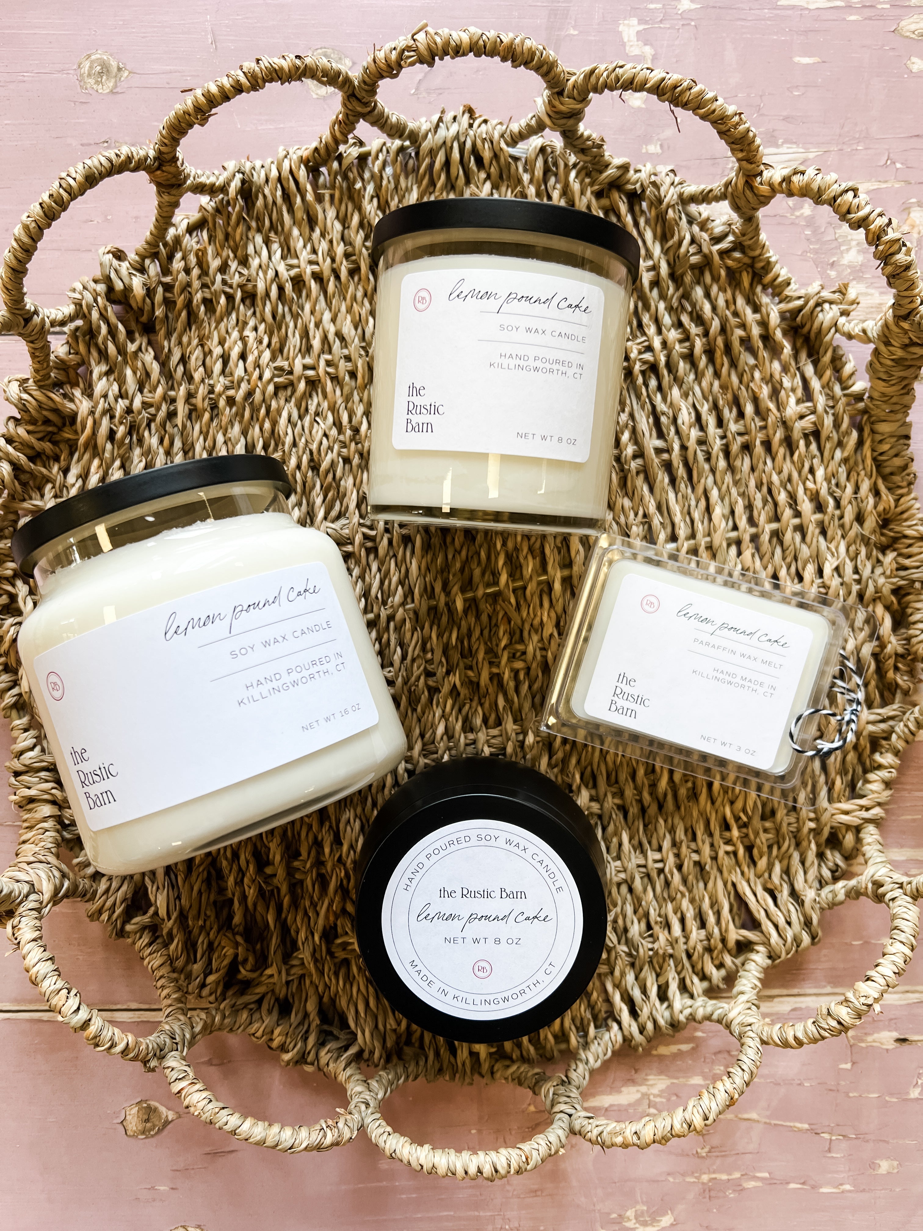 Lemon Pound Cake Hand Poured Soy Candle