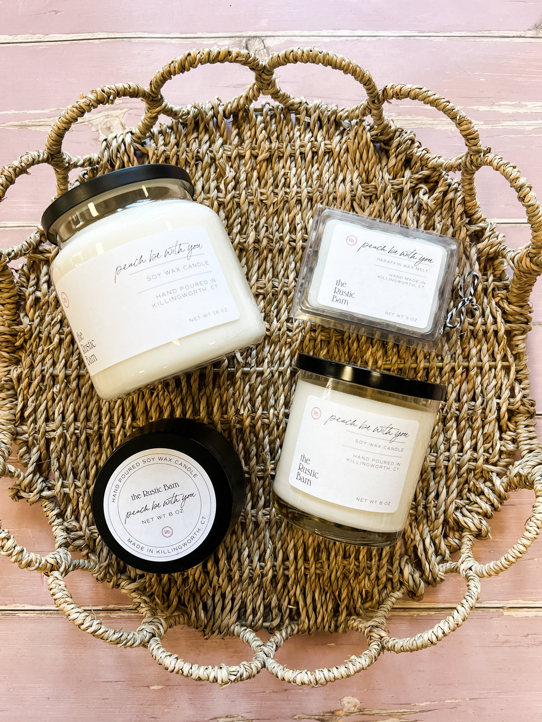 Peach Be With You Hand Poured Soy Candle