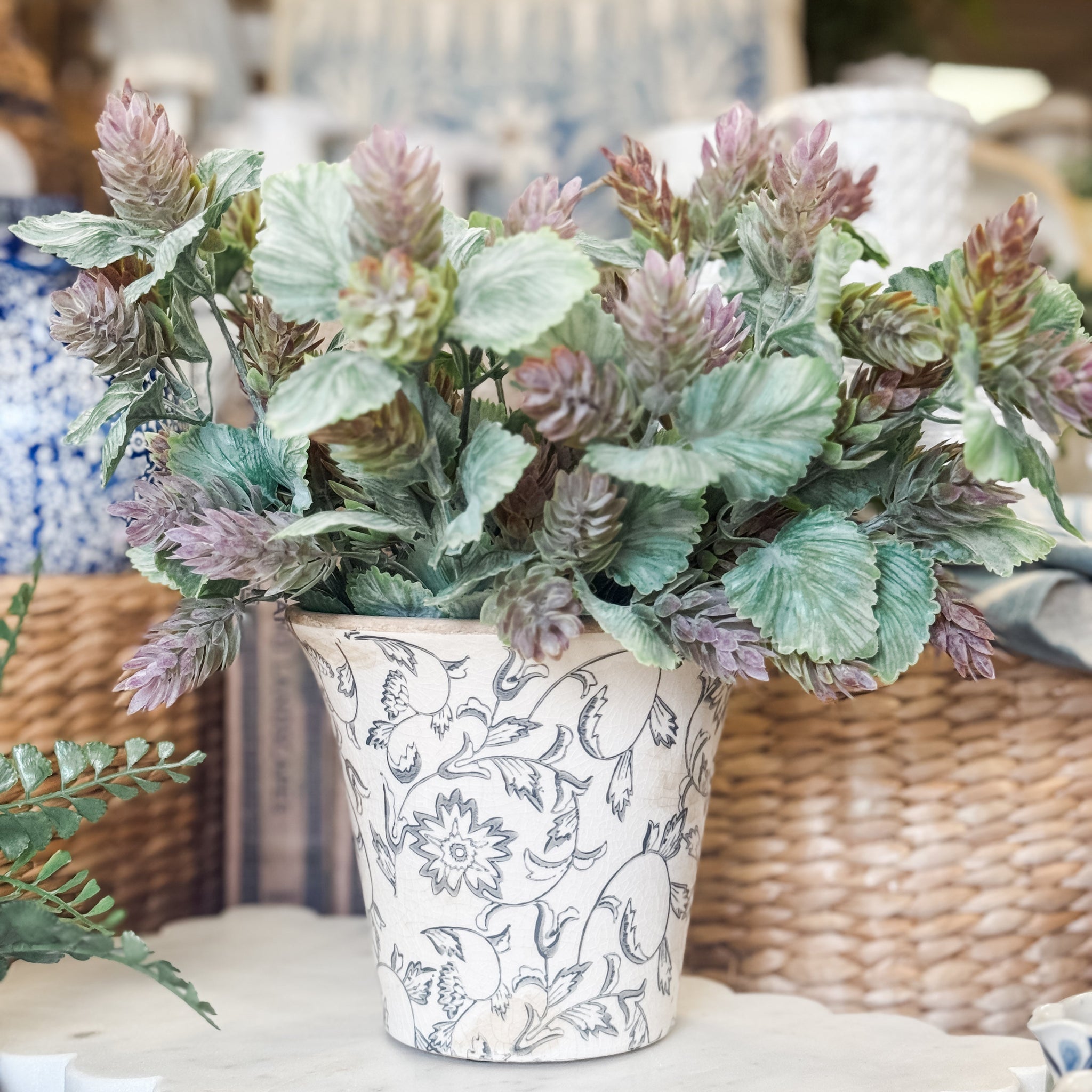 Cream Heirloom Planter