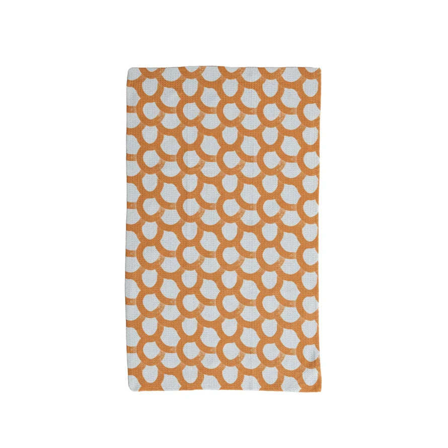 Circle Pattern Microfiber Tea Towel