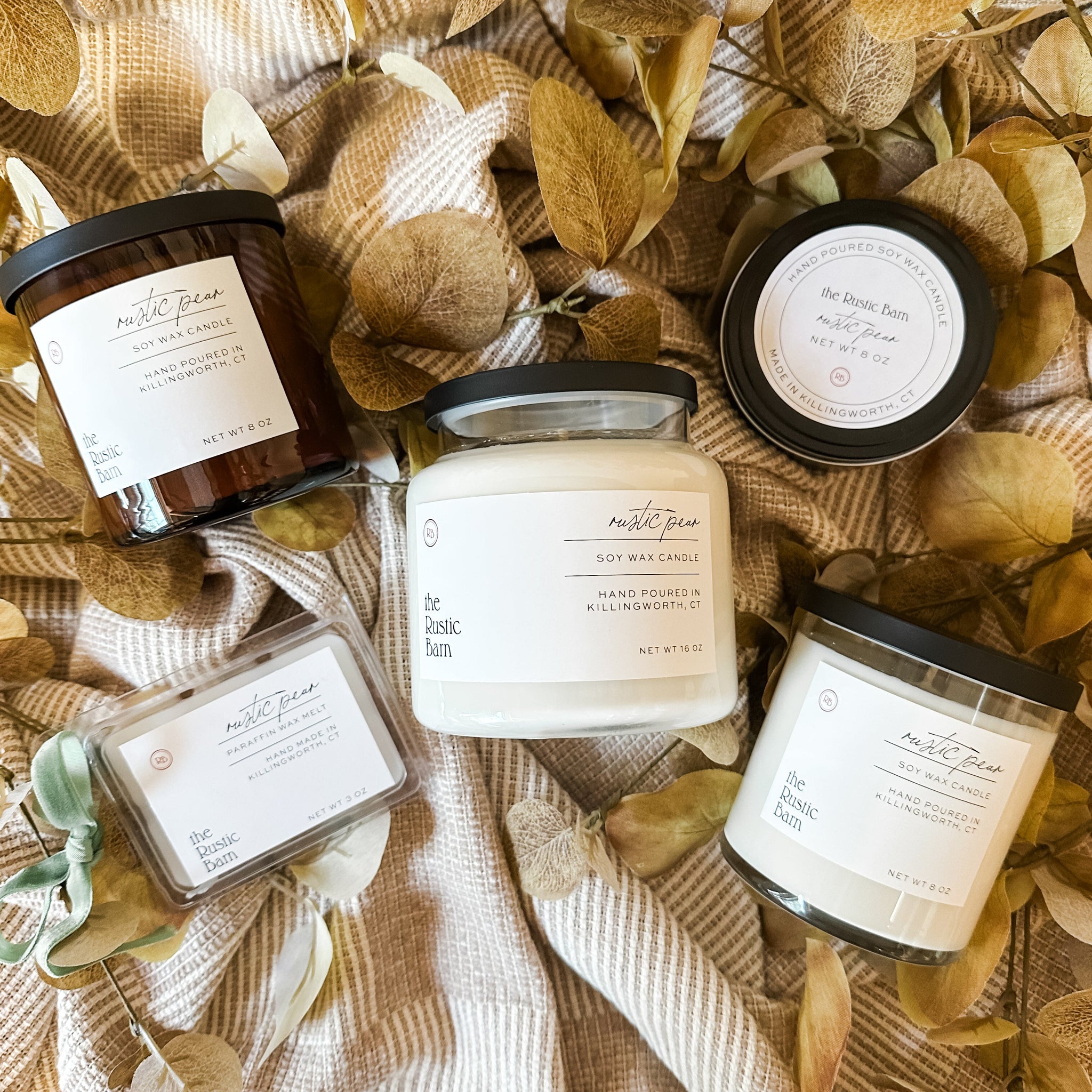 Rustic Pear Hand Poured Soy Candle