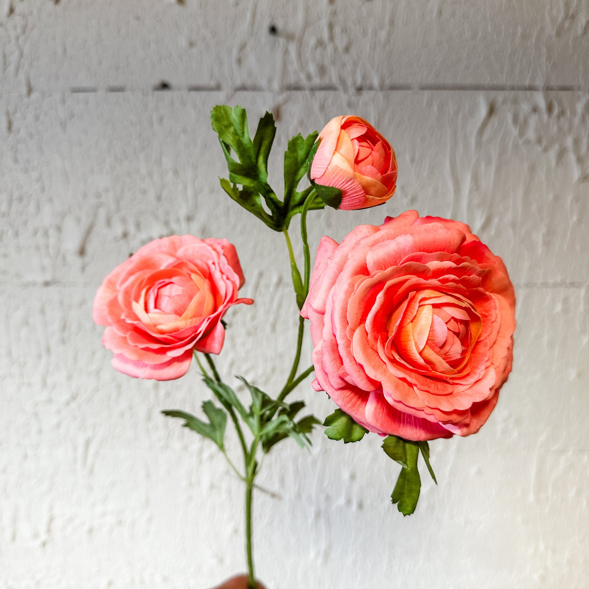 Real Touch Triple Bloom Ranunculus