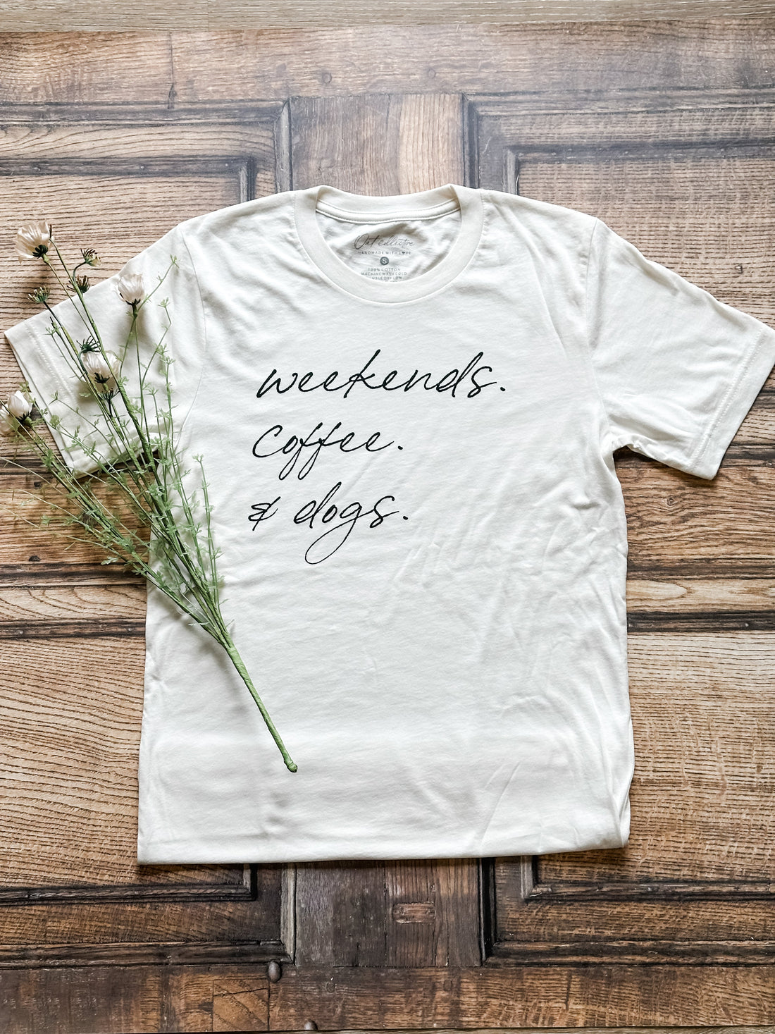 WEEKENDS COFFEE AND DOGS Graphic T-Shirt