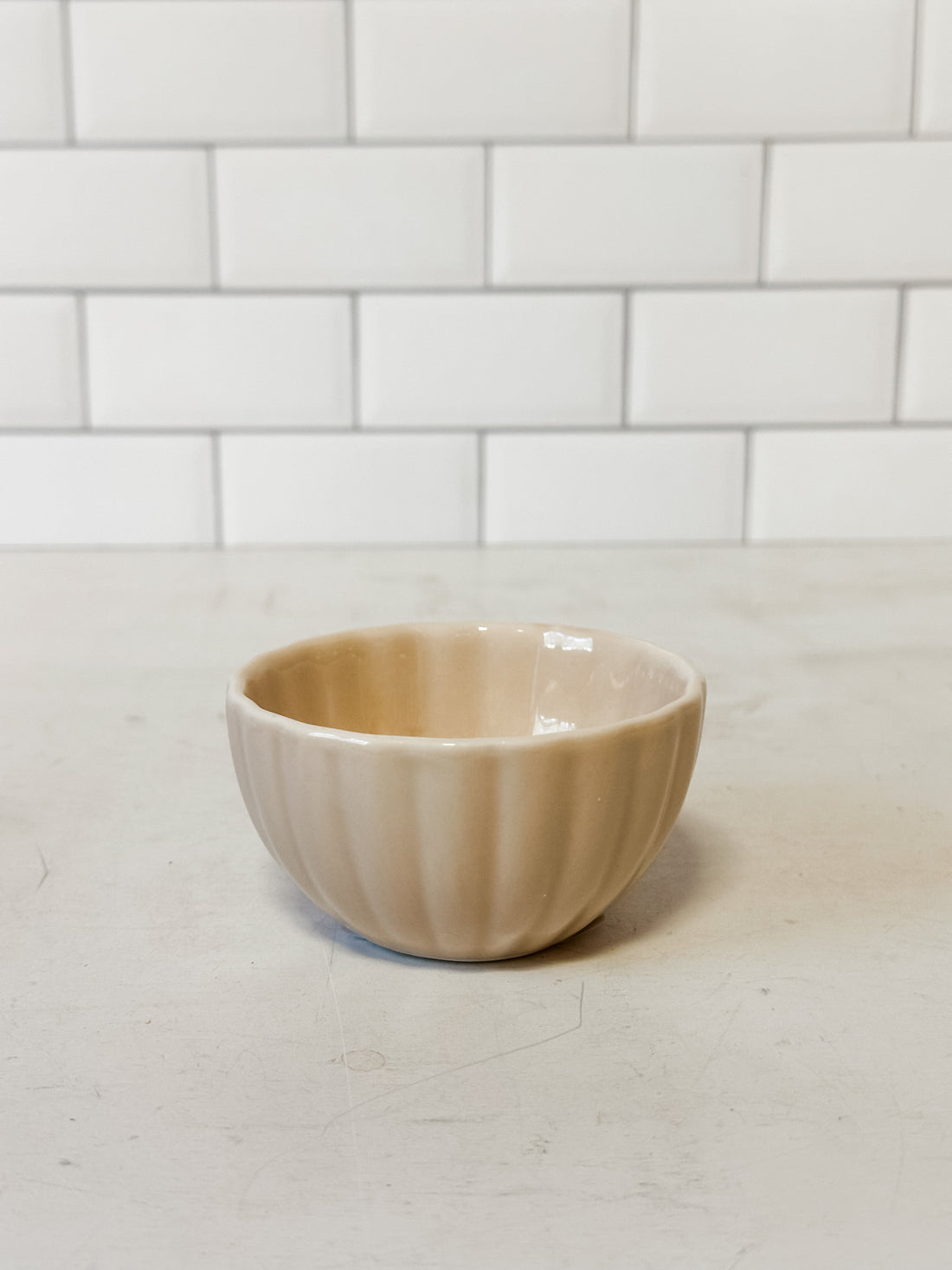 Stoneware Ribbed Bowl, 3 Colors