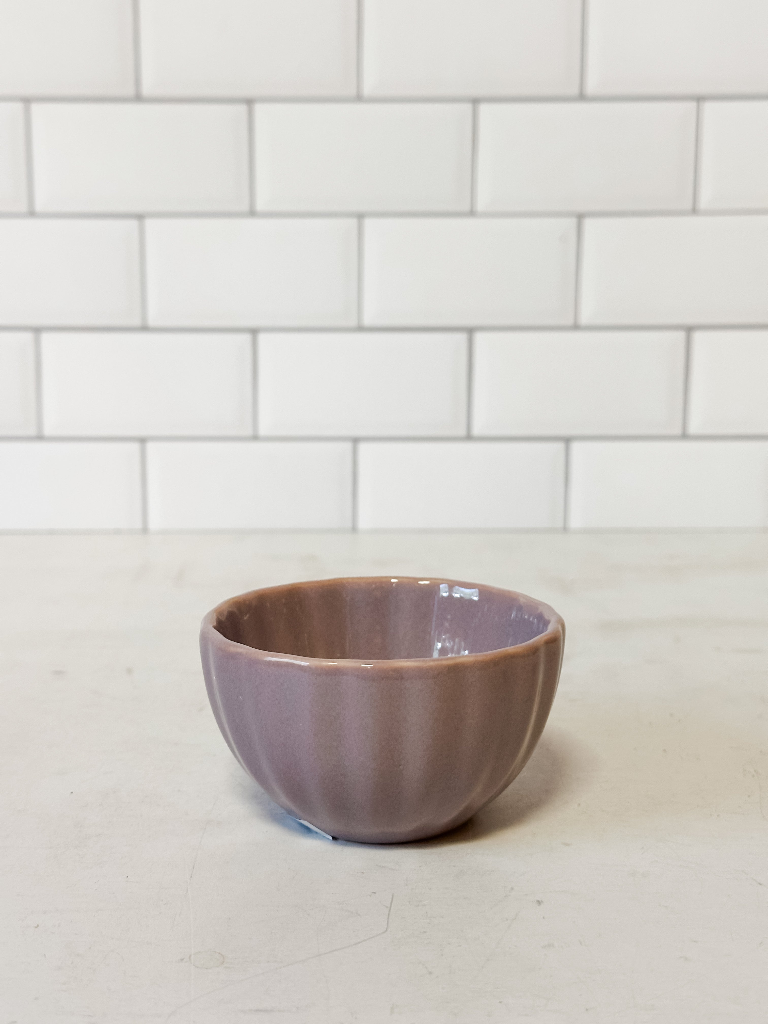 Stoneware Ribbed Bowl, 3 Colors
