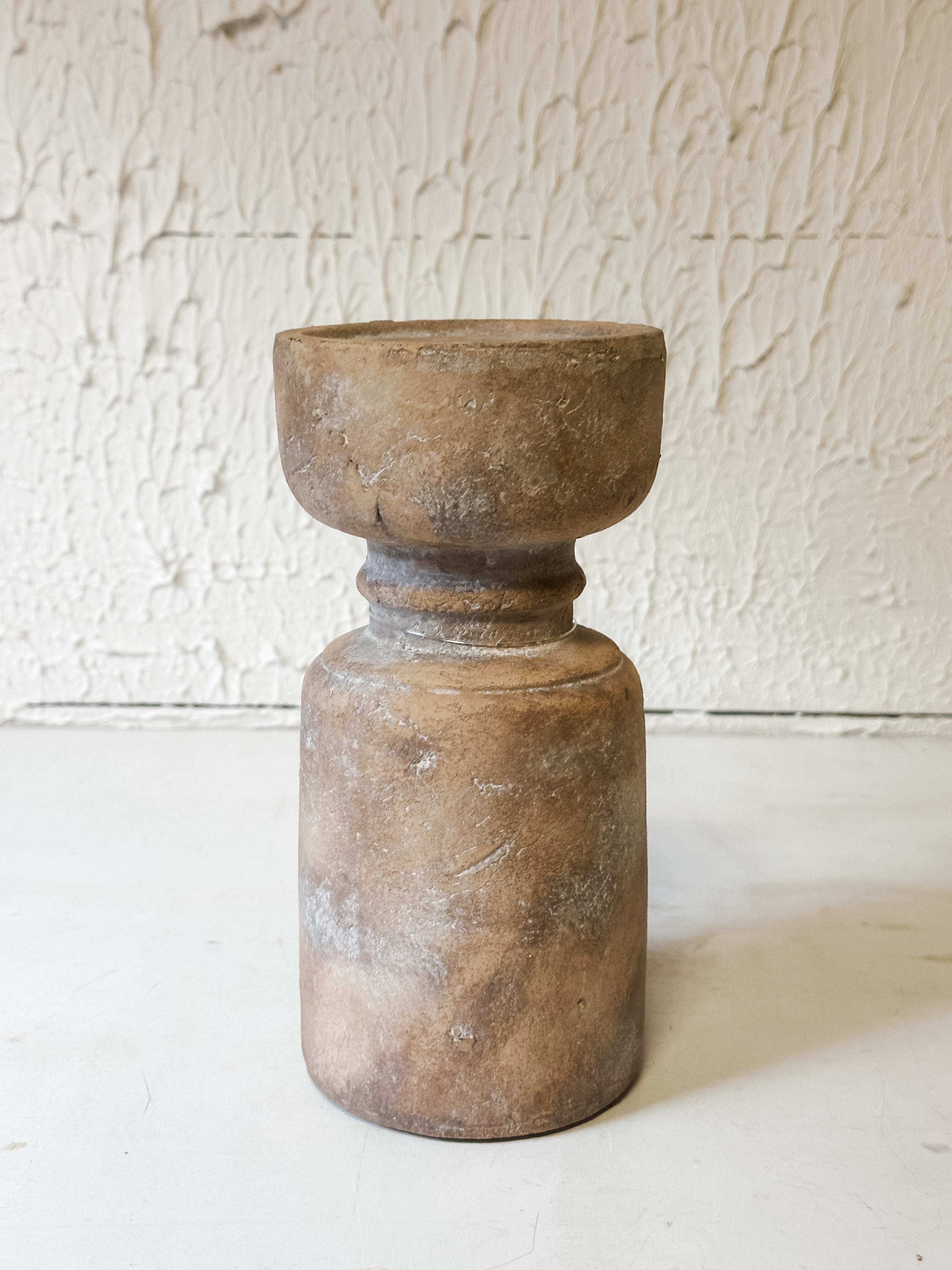 Terracotta Pillar Candle Holder