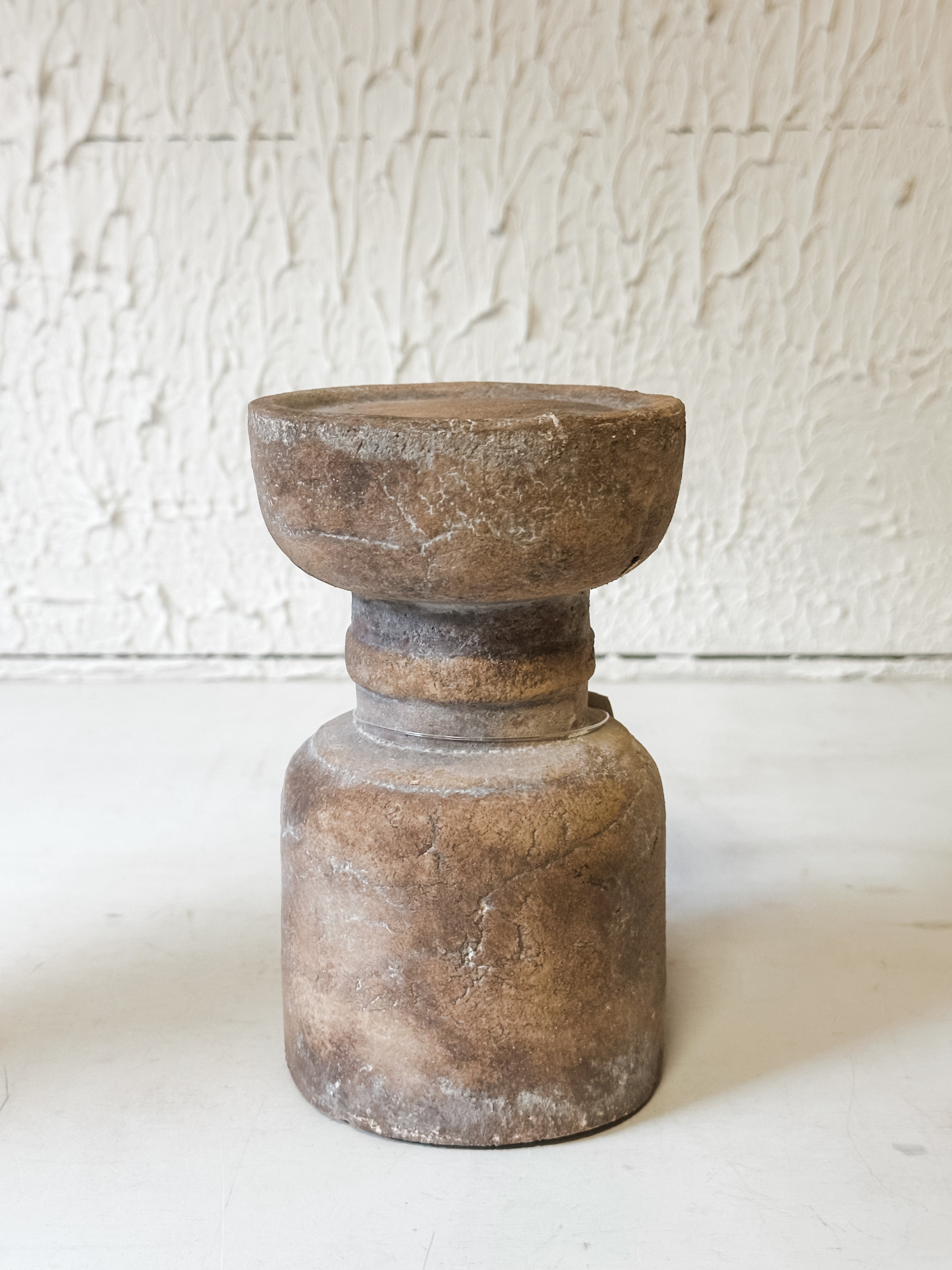 Terracotta Pillar Candle Holder