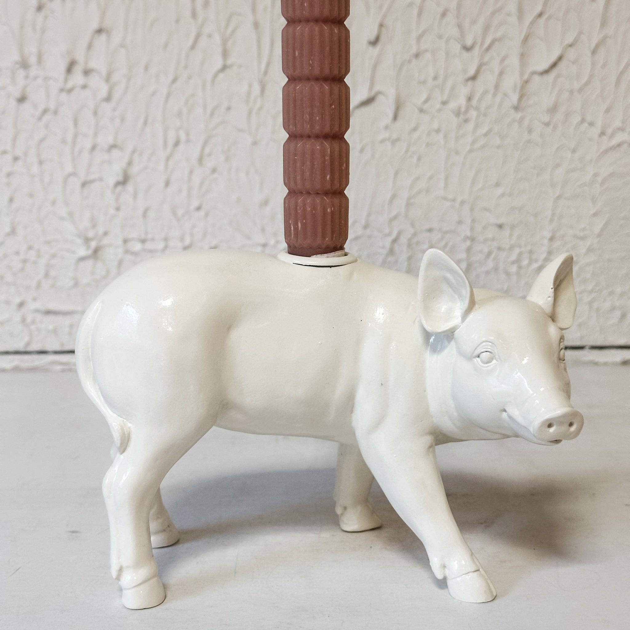 Resin Pig Shaped Taper Holder